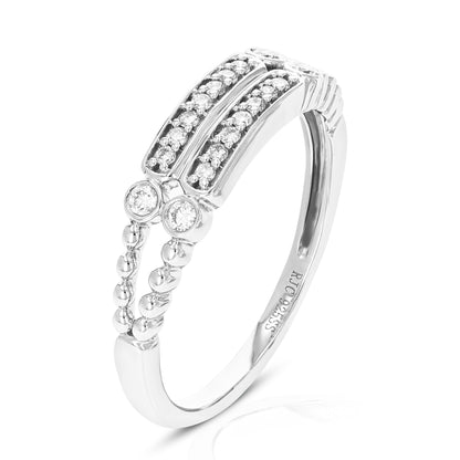 Diamond Two Rope Fashion Ring