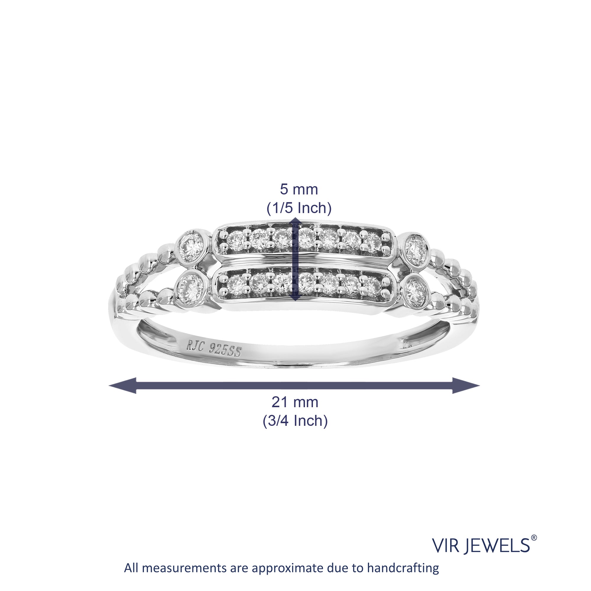 Diamond Two Rope Fashion Ring