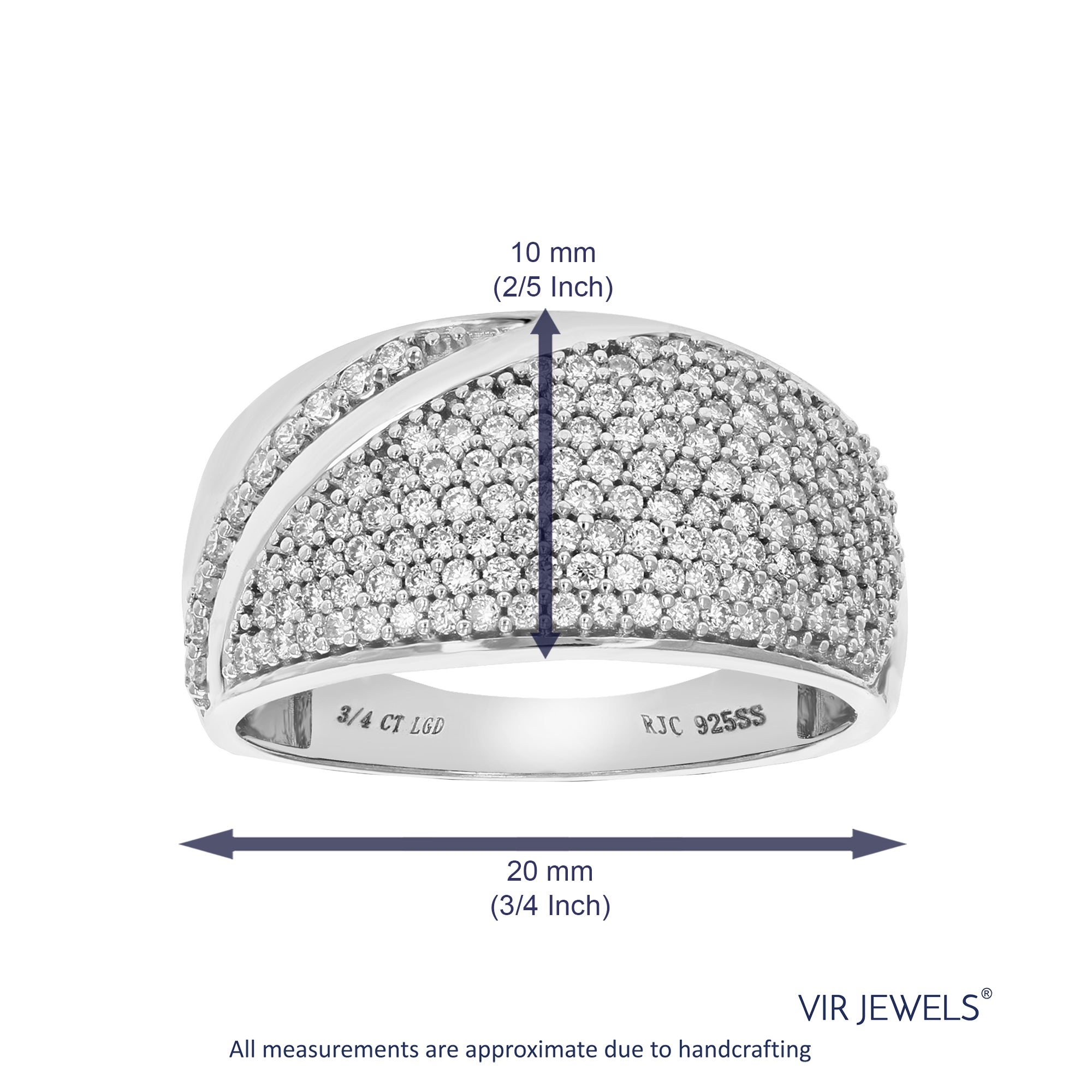 Round Dome Diamond Band