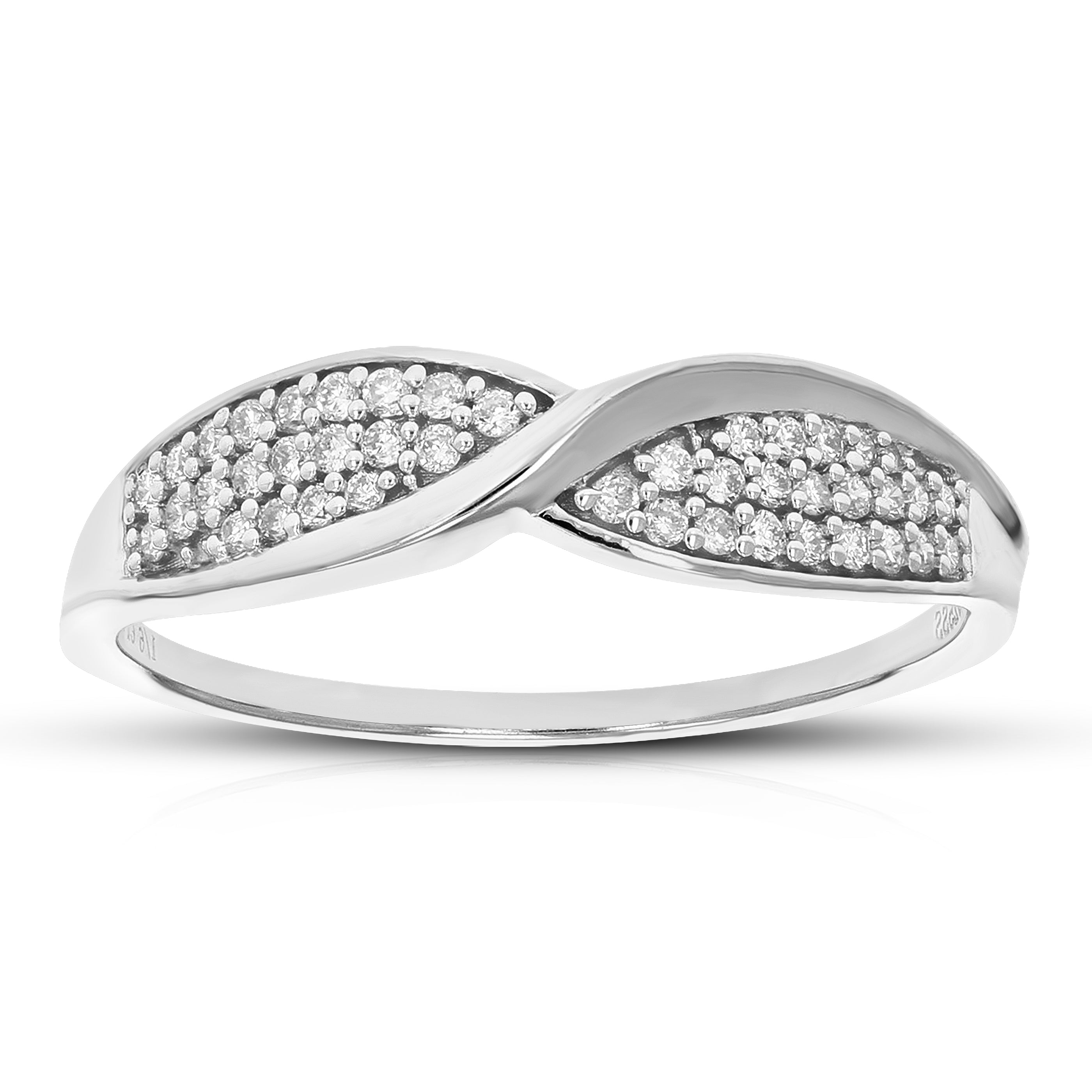 Cluster Diamond Infinity Wedding Band