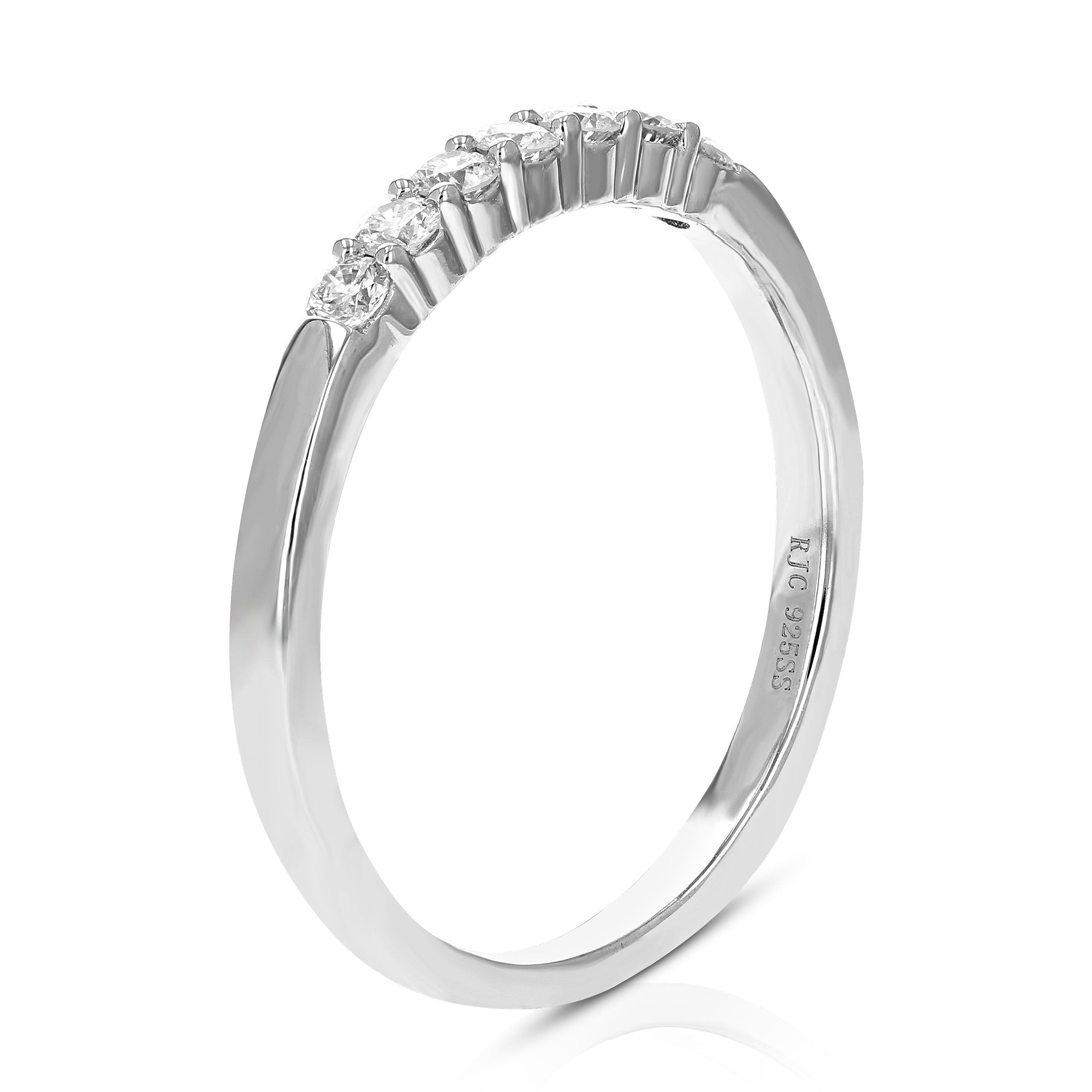 Seven Stone Diamond Wedding Band