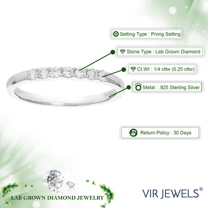 Seven Stone Diamond Wedding Band