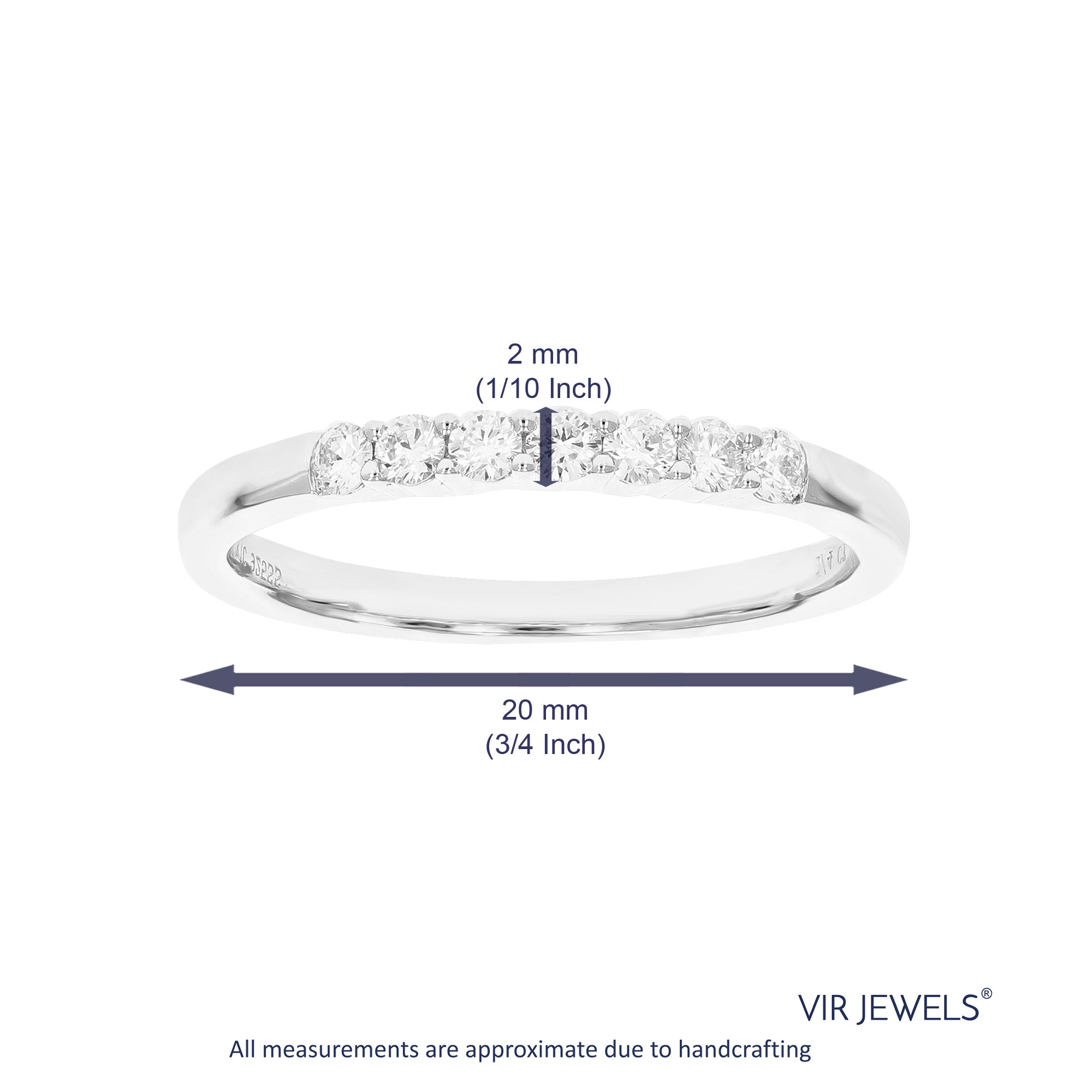 Seven Stone Diamond Wedding Band