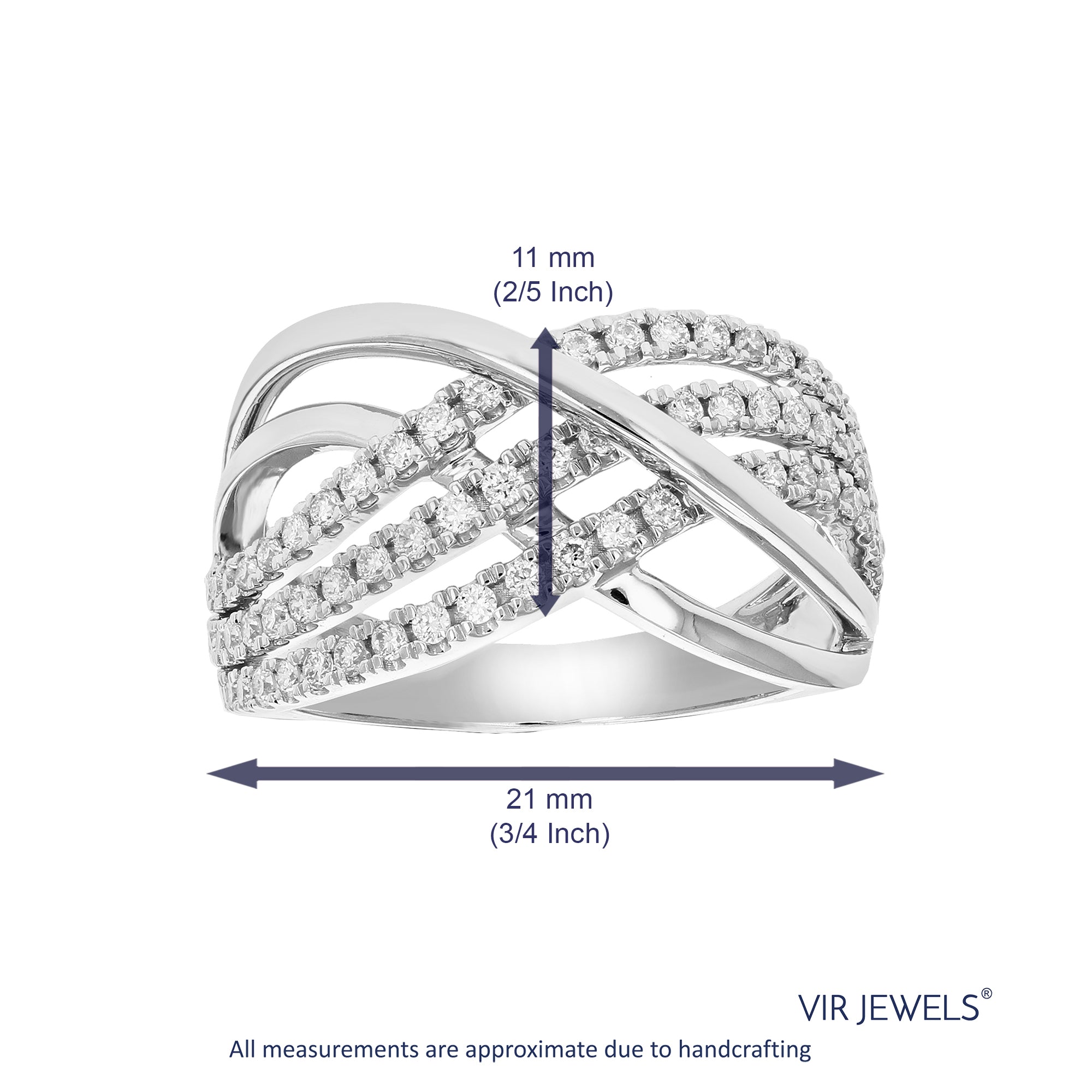 Pave Infinity Round Fashion Band