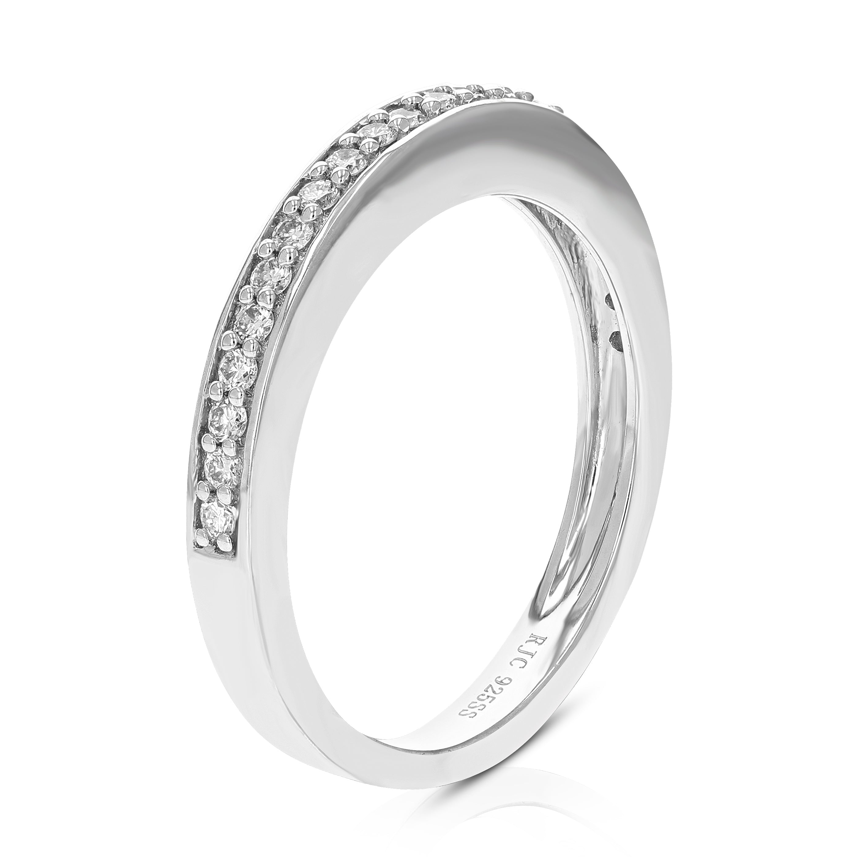 Halo Solitaire Diamond Wedding Band