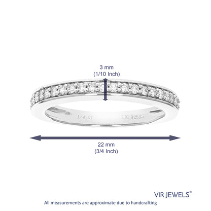 Halo Solitaire Diamond Wedding Band