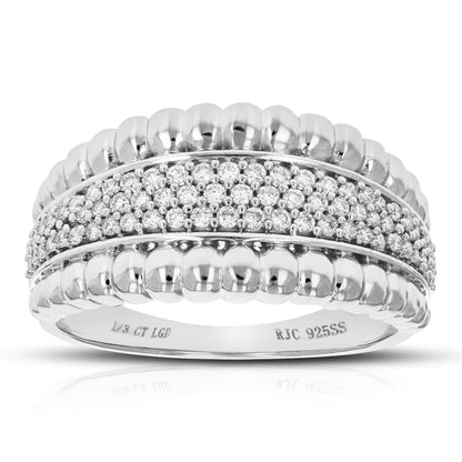 Small Bead Diamond Wedding Band