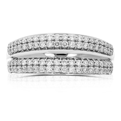 Two Row Pave Diamond Band