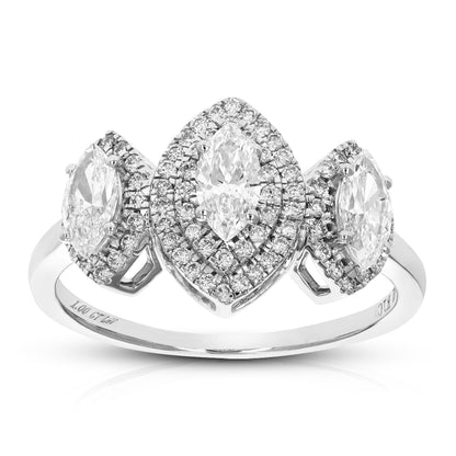 Marquise Diamond Vintage Engagement Ring