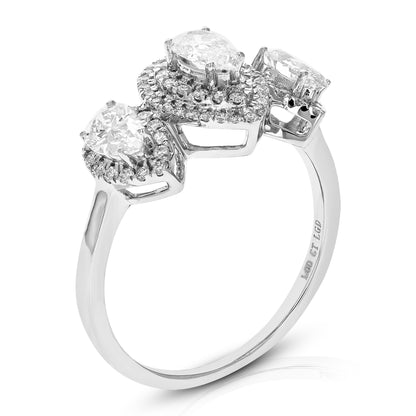 Pear Diamond Vintage Engagement Ring