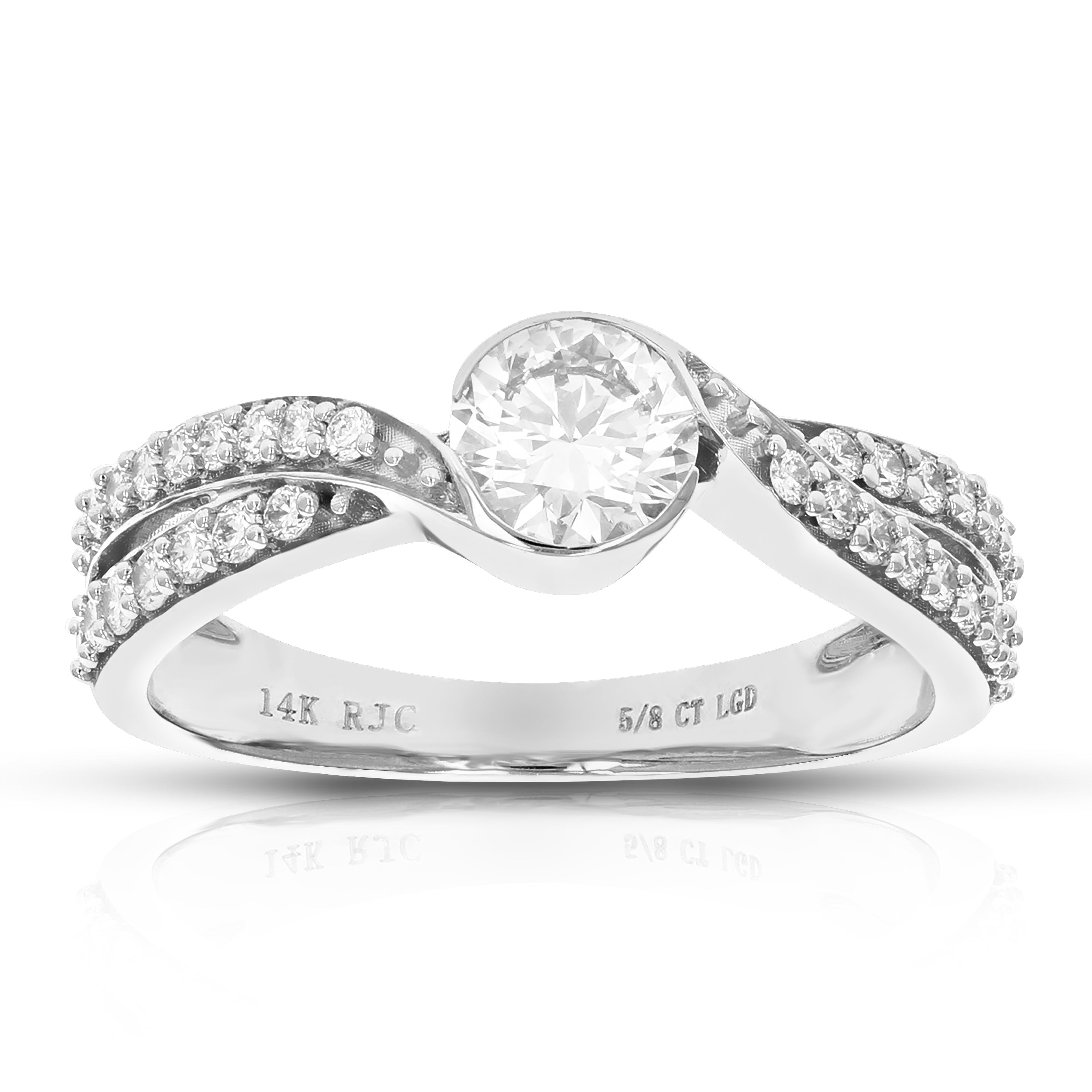 Bezel Diamond Solitaire Ring