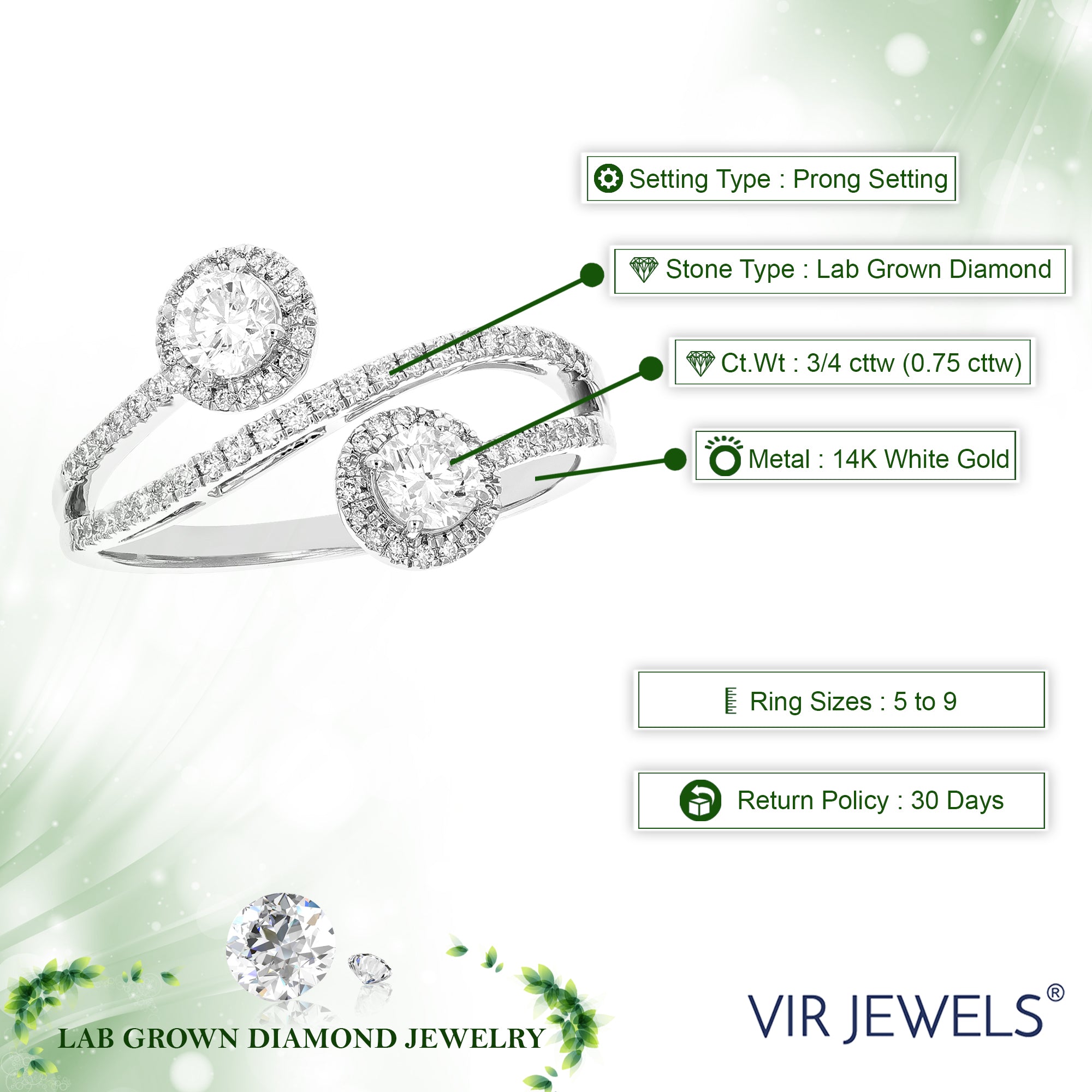 Lab Diamond Fashion Ring