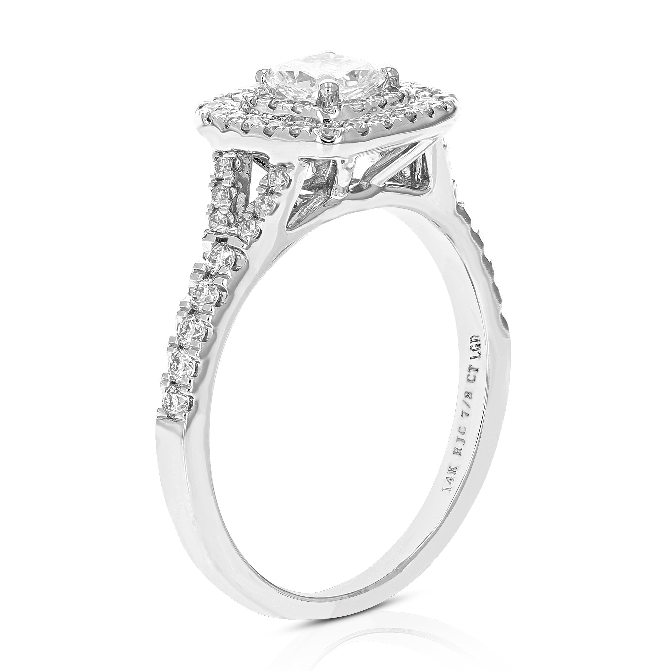 Cushion Round Engagement Ring