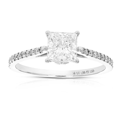 Princess Solitaire Engagement Ring