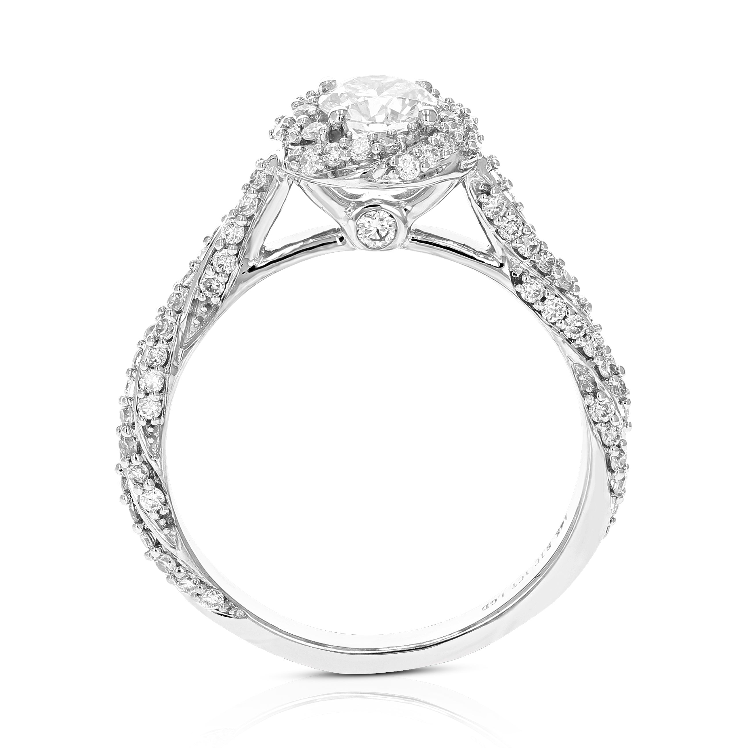 Flower Composite Diamond Solitaire Ring