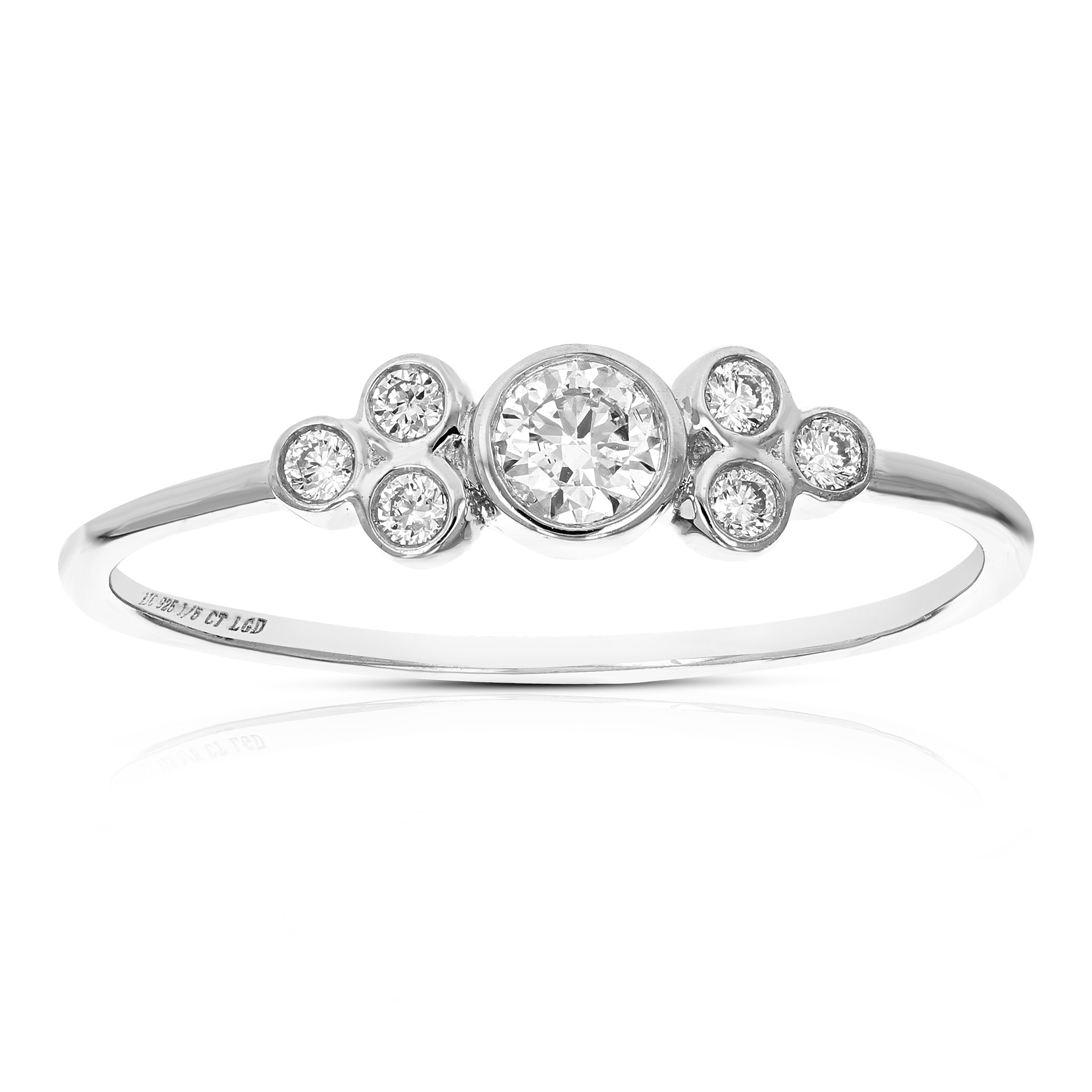 Bezel Diamond Engagement Ring