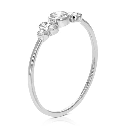 Bezel Diamond Engagement Ring