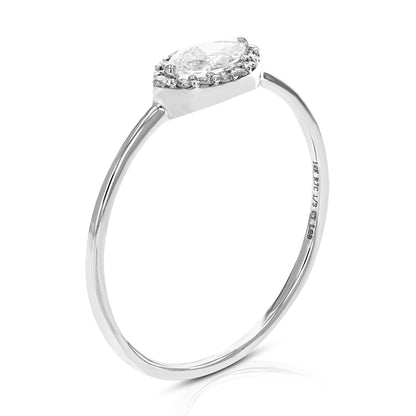 East West Marquise Engagement Ring