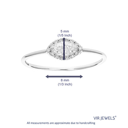 East West Marquise Engagement Ring