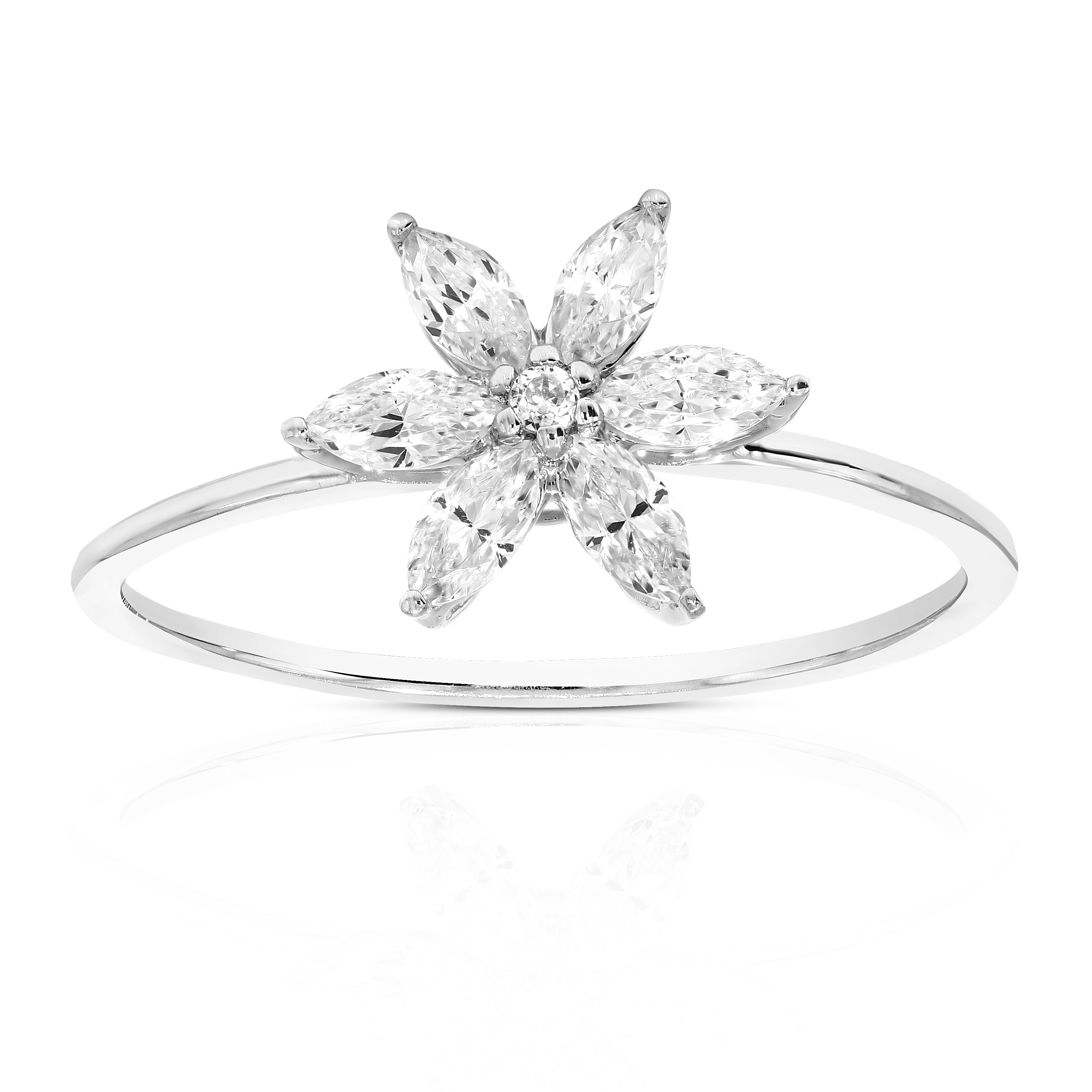 Flower Diamond Ring