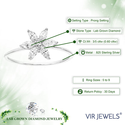 Flower Diamond Ring