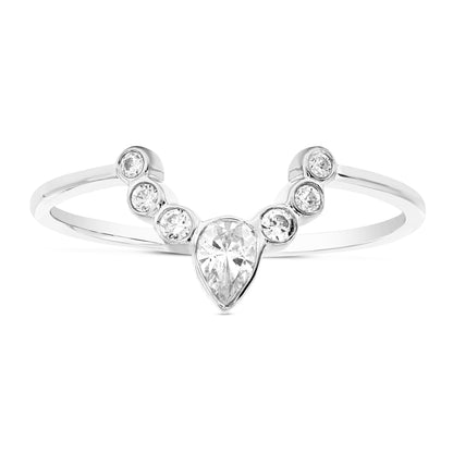 V Shape Diamond Ring