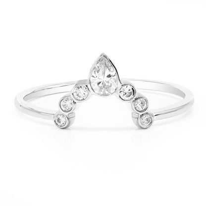 V Shape Diamond Ring