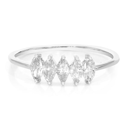 Five Marquise Diamond Ring