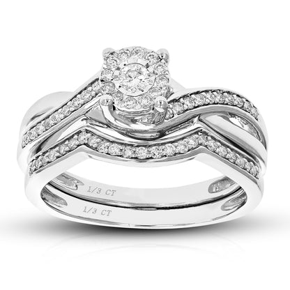 Infinity Twisted Diamond Bridal Set