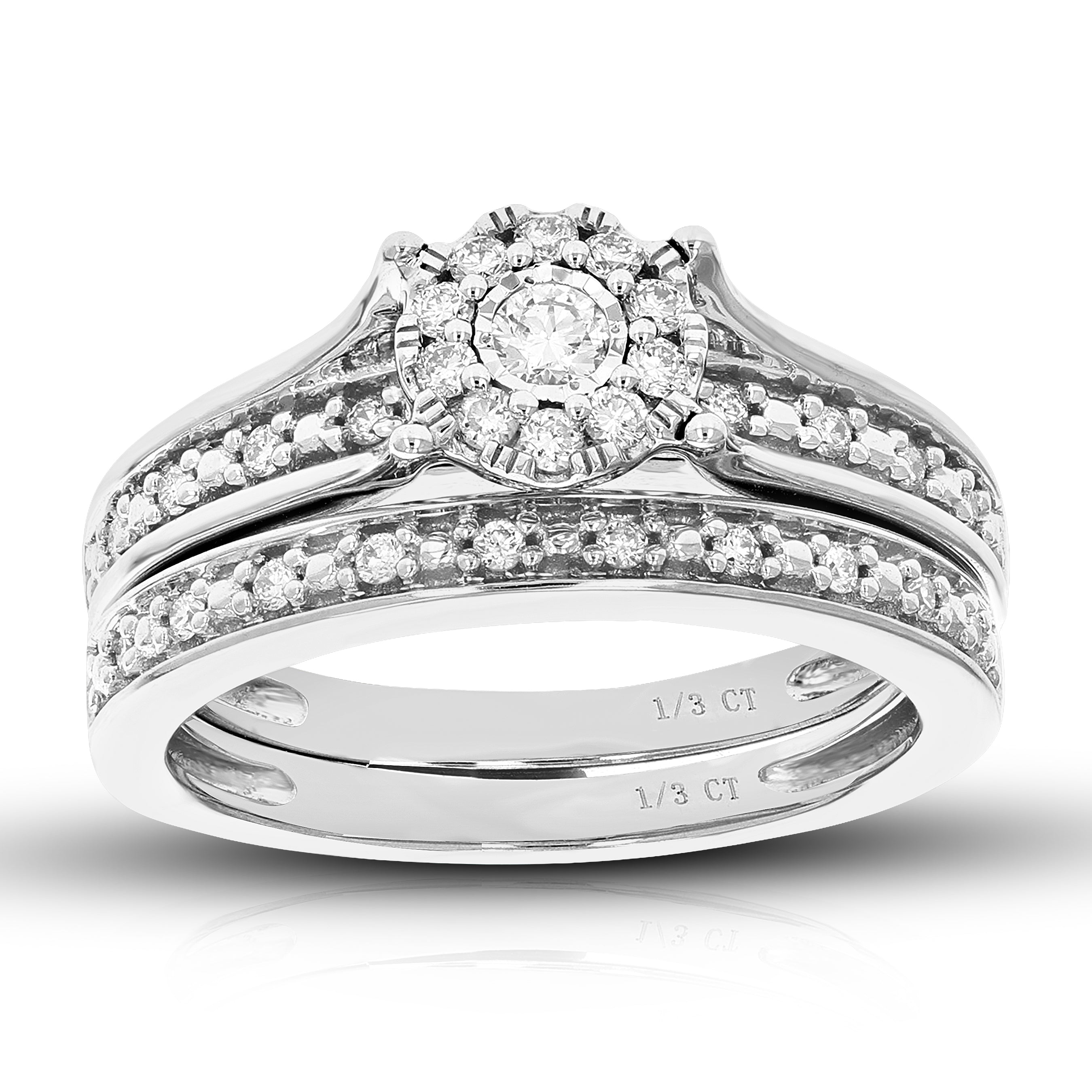 Round Composite Diamond Bridal Set