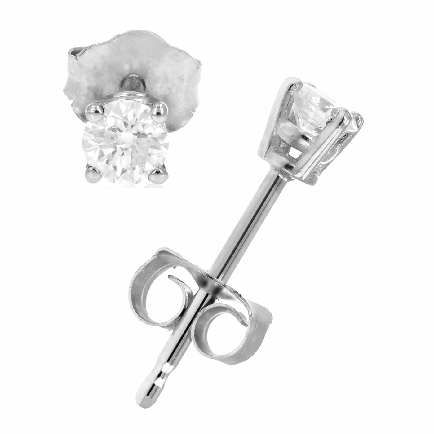 Classic Diamond Stud Earrings