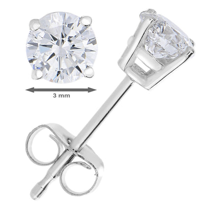 Prong Diamond Stud Earrings