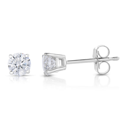 Prong Diamond Stud Earrings