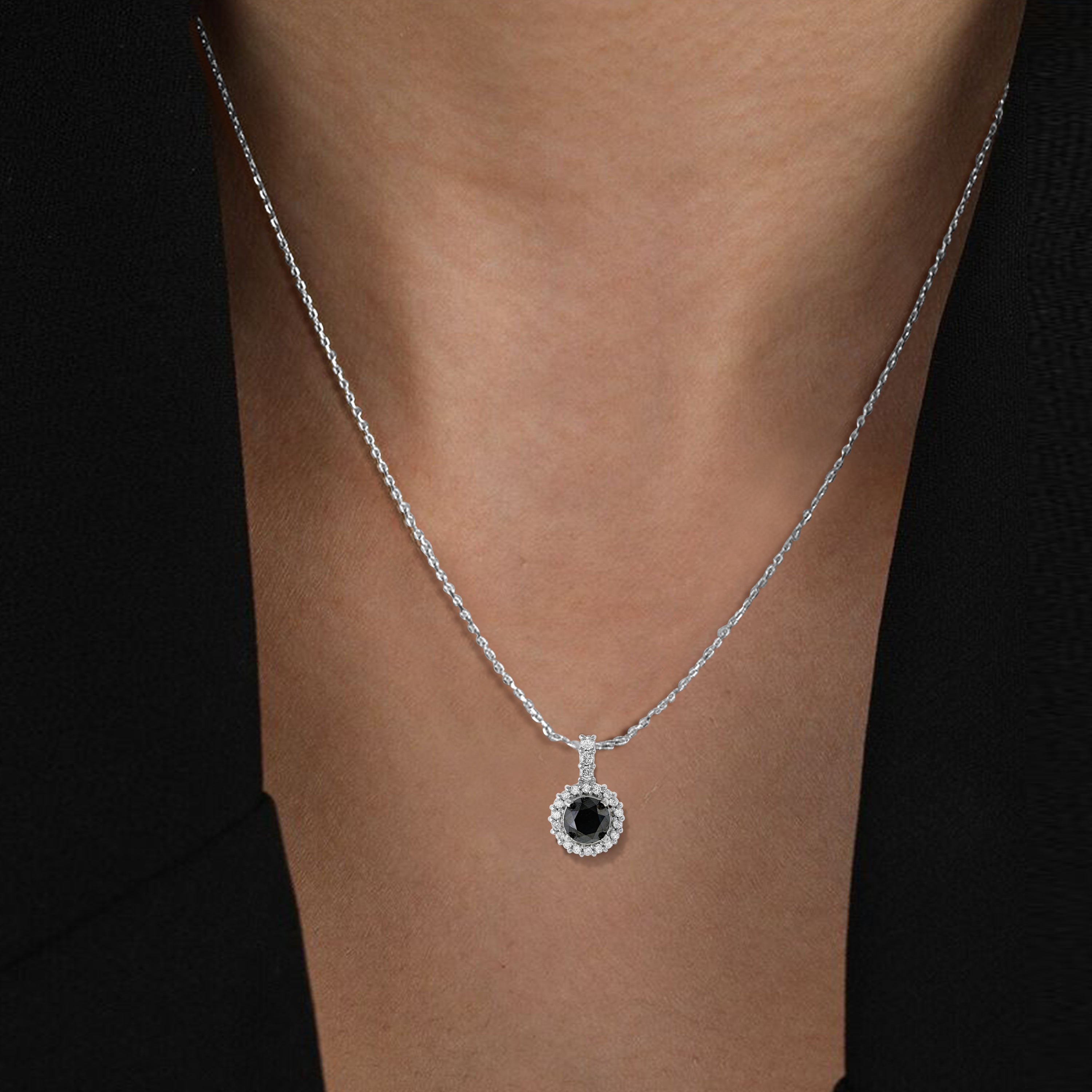 Timeless Black & White Diamond Necklace