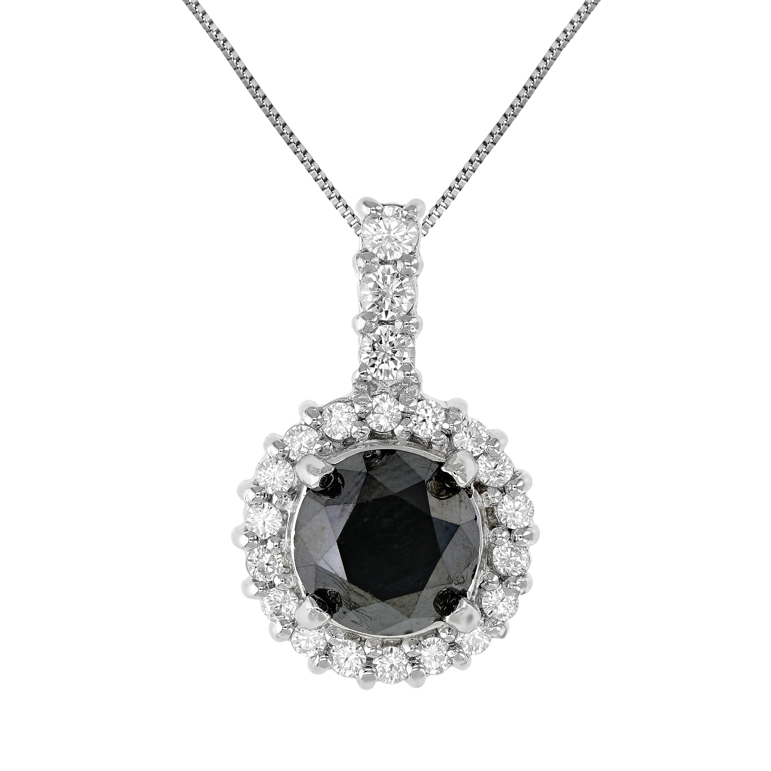 Black & White Diamond Necklace