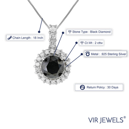 Timeless Black & White Diamond Necklace