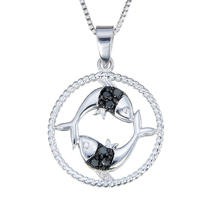 Diamond Zodiac Pendant Necklace