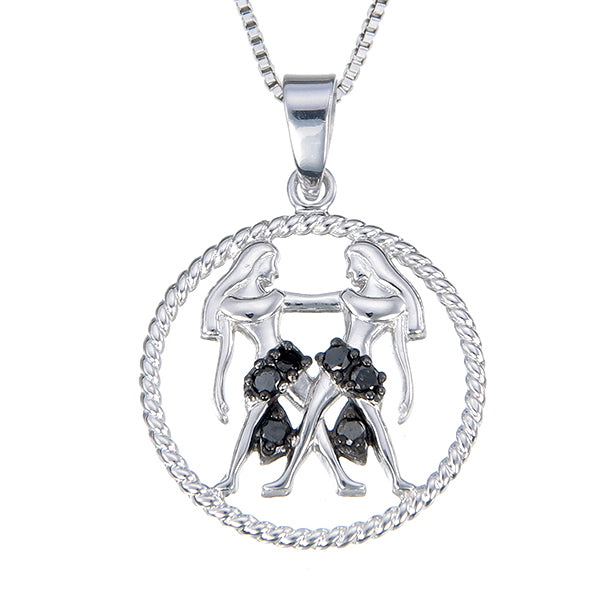 Diamond Zodiac Pendant Necklace