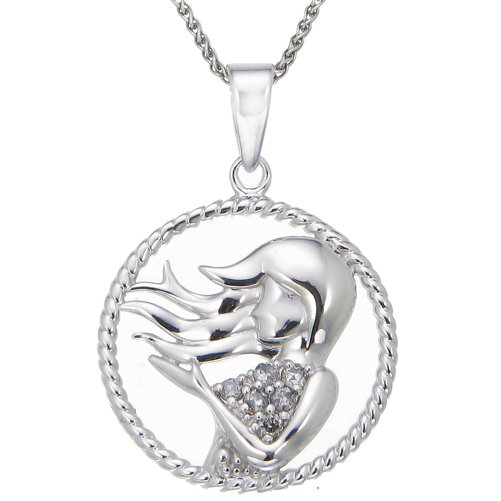 Zodiac Sign Diamond Pendant Necklace