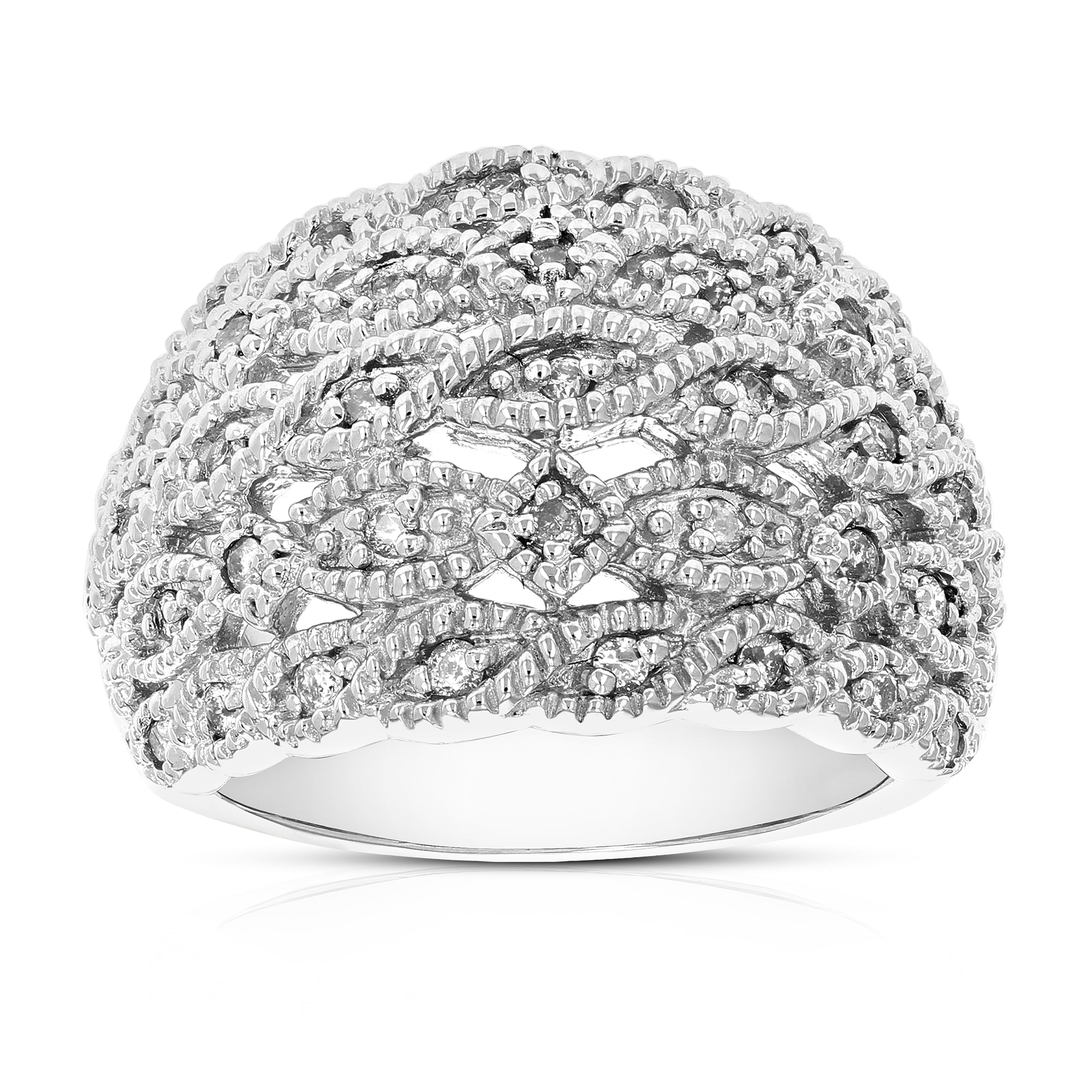 Diamond Fashion Dome Wedding Band