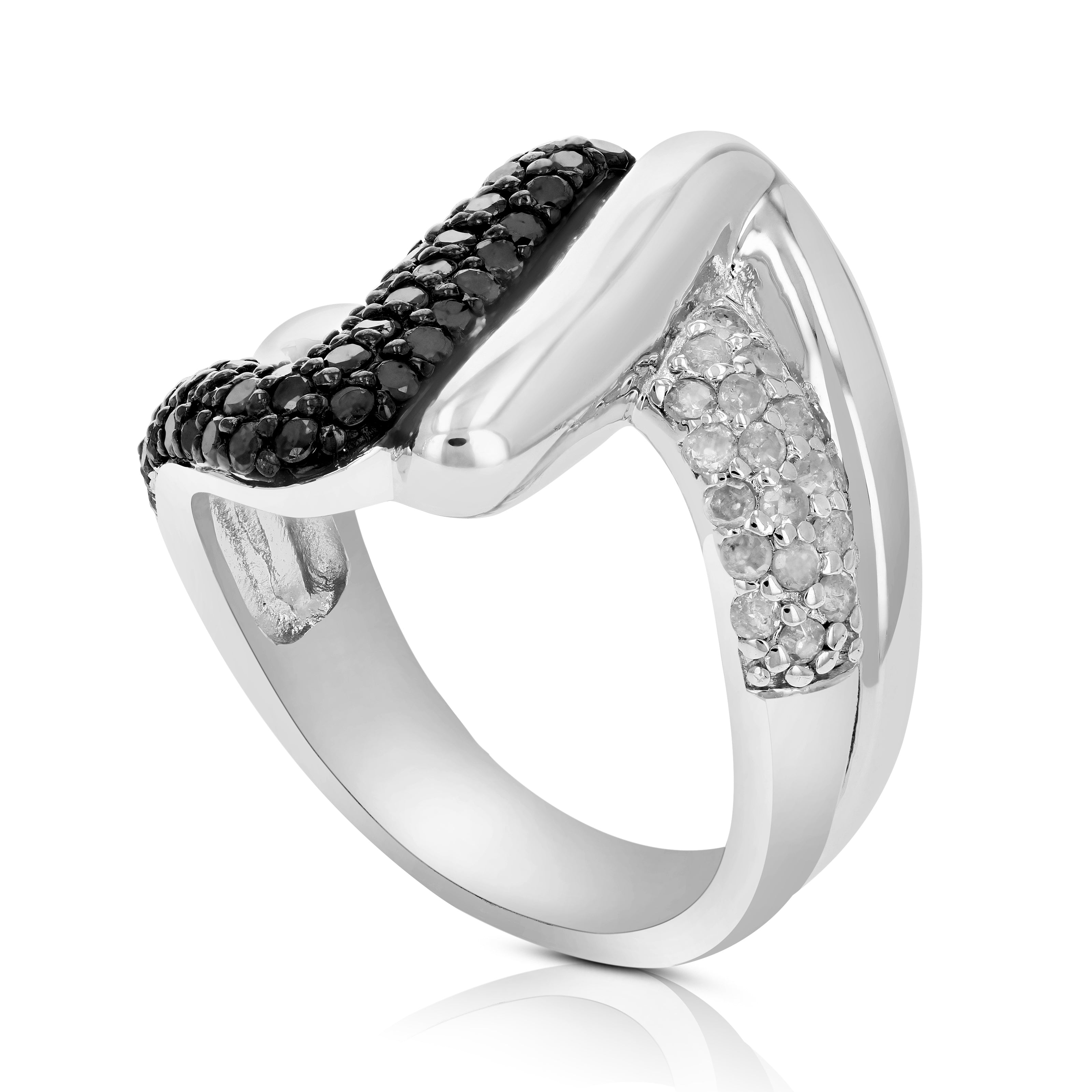 Black Diamond Fashion Statement Ring