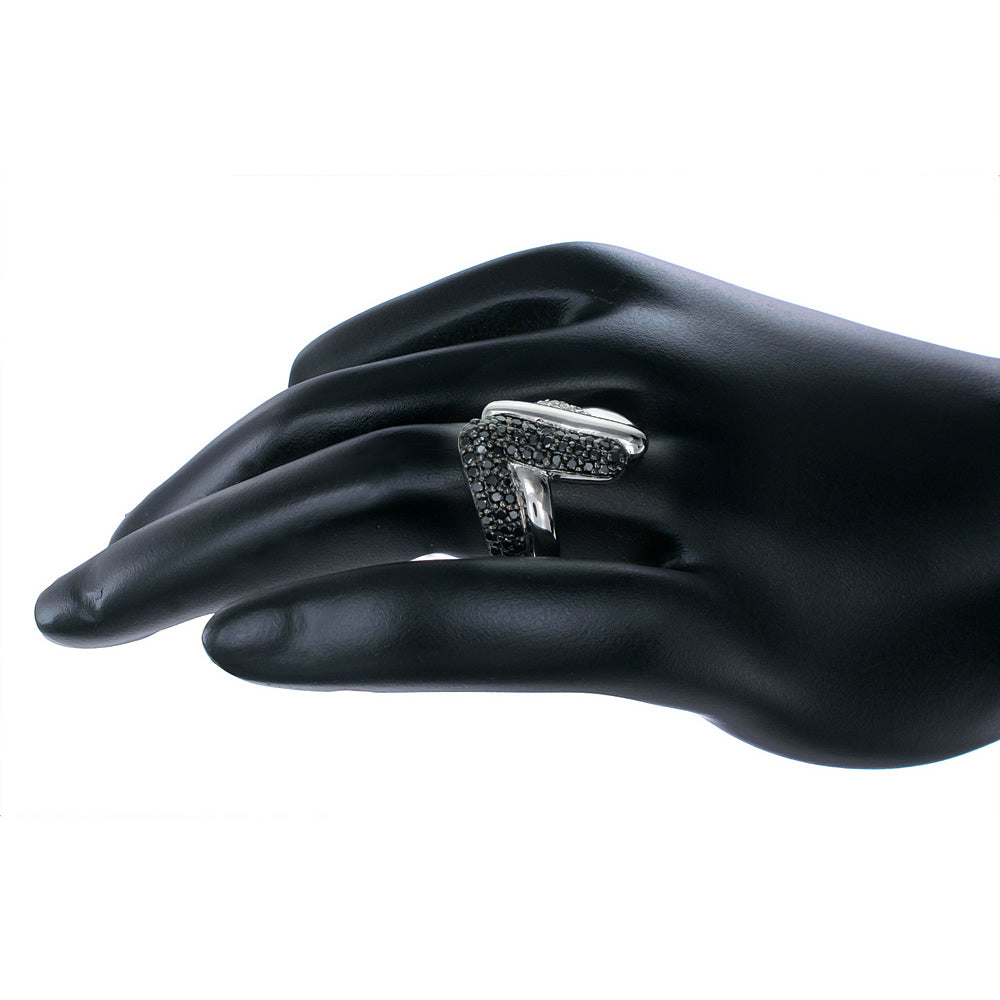 Black Diamond Fashion Statement Ring