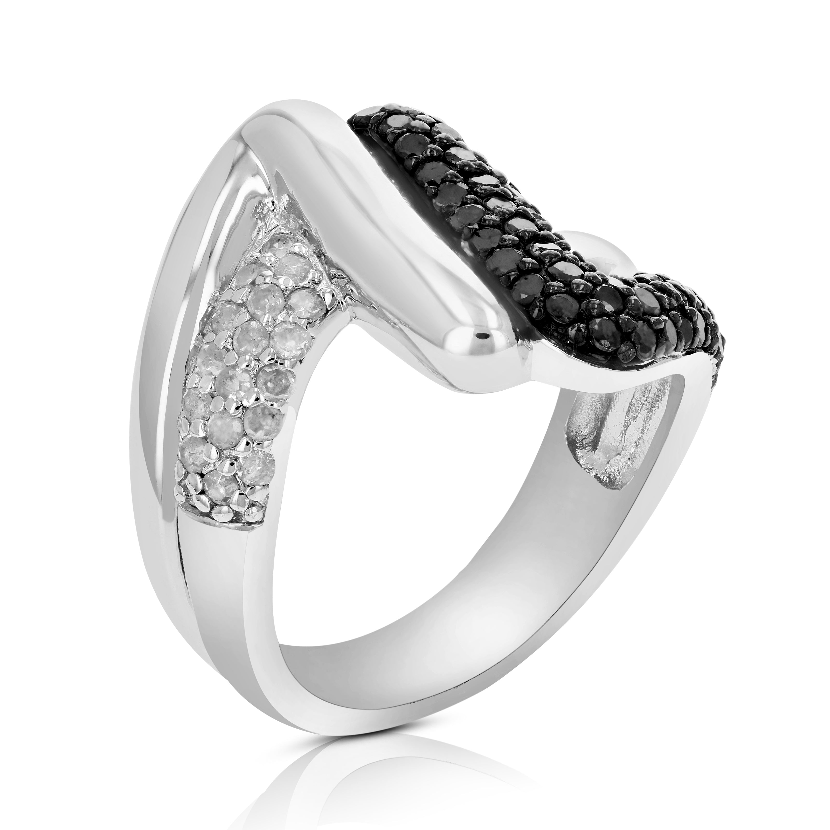 Black Diamond Fashion Statement Ring