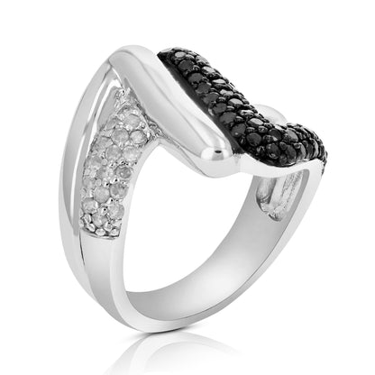 Black Diamond Fashion Statement Ring