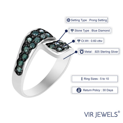 Blue Diamond Fashion Ring