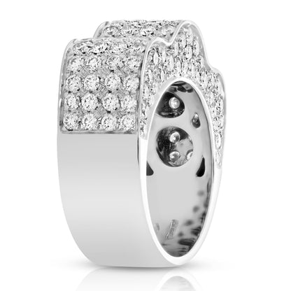 Multi Row Diamond Wedding Band