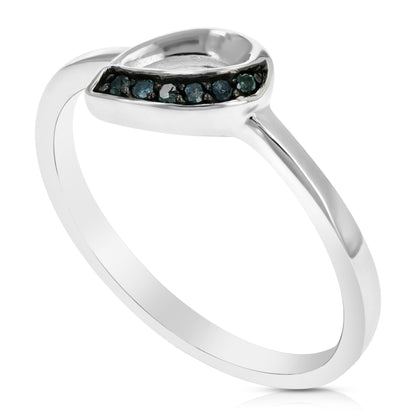 Blue Diamond Statement Ring