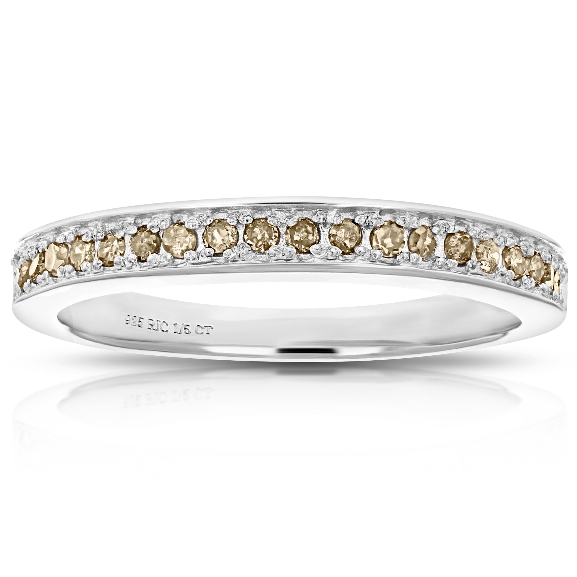 Champagne Diamond Wedding Band