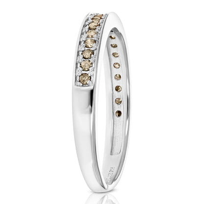 Champagne Diamond Wedding Band