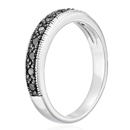 Black Diamond Wedding Band